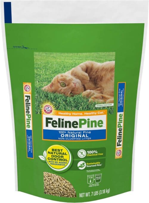 Feline Pine Non-Clumping Pine Pellet Litter